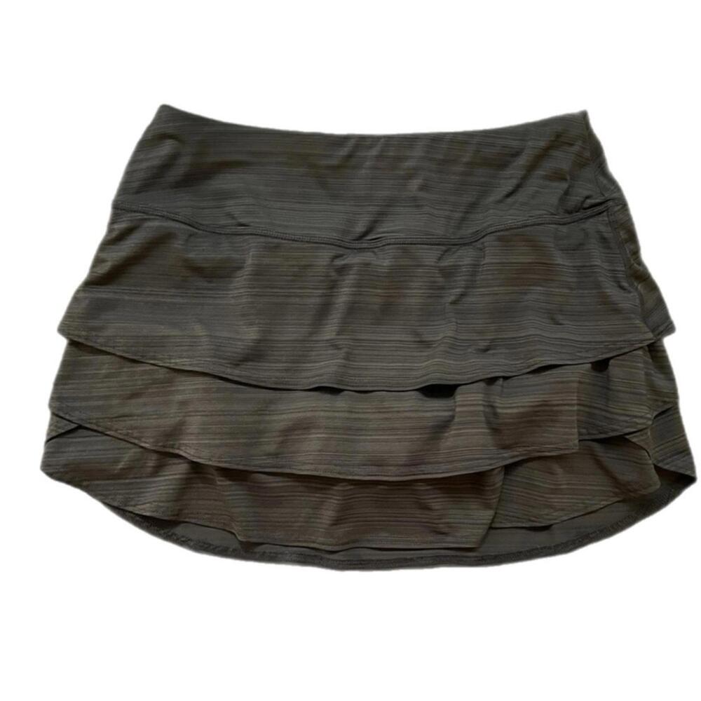 ATHLETA Layered Athletic Skirt‎ in Heathered Gray - S
